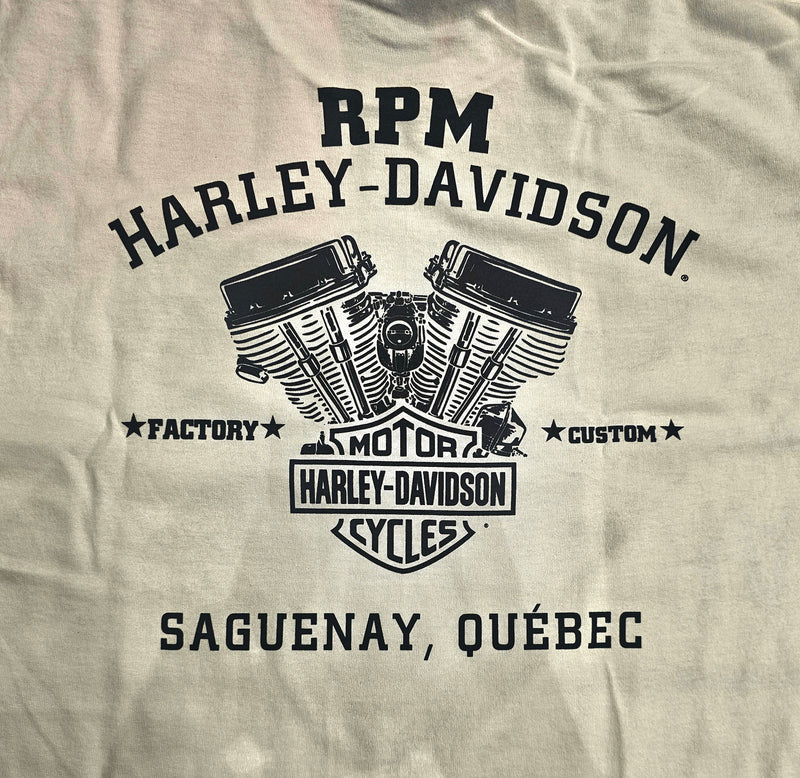 TRIKE, T-Shirt RPM Harley-Davidson, Blanc, Medium