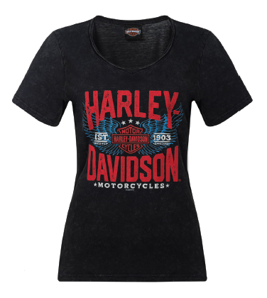 TAKEOFF, T-Shirt, Harley-Davidson, Noir, Medium