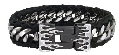 Inferno Leather Bracelet-8