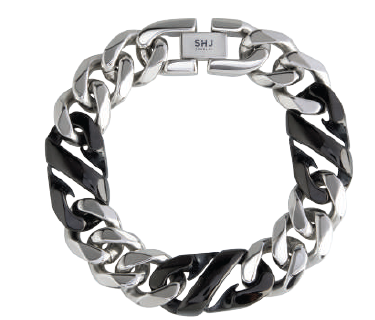 Double Link Bracelet Noir-9