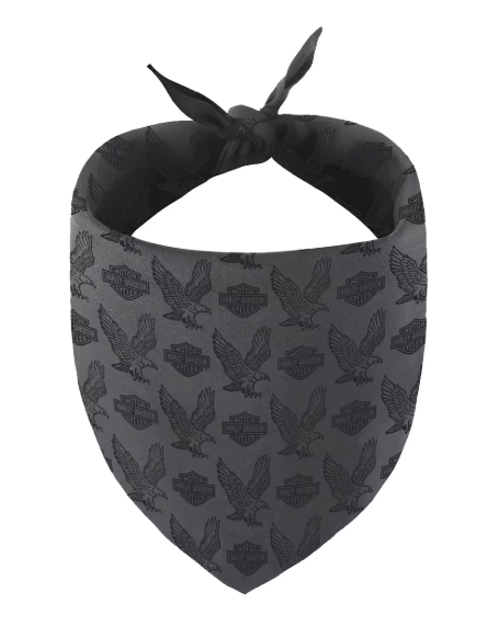 Collier pour Chien Bandana H-D, Aigle, Noir, Small/Medium