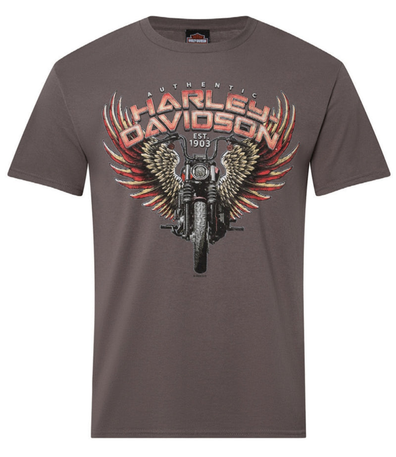 BREAKTHROUGH, T-Shirts RPM Harley-Davidson, Gris Foncer, Medium