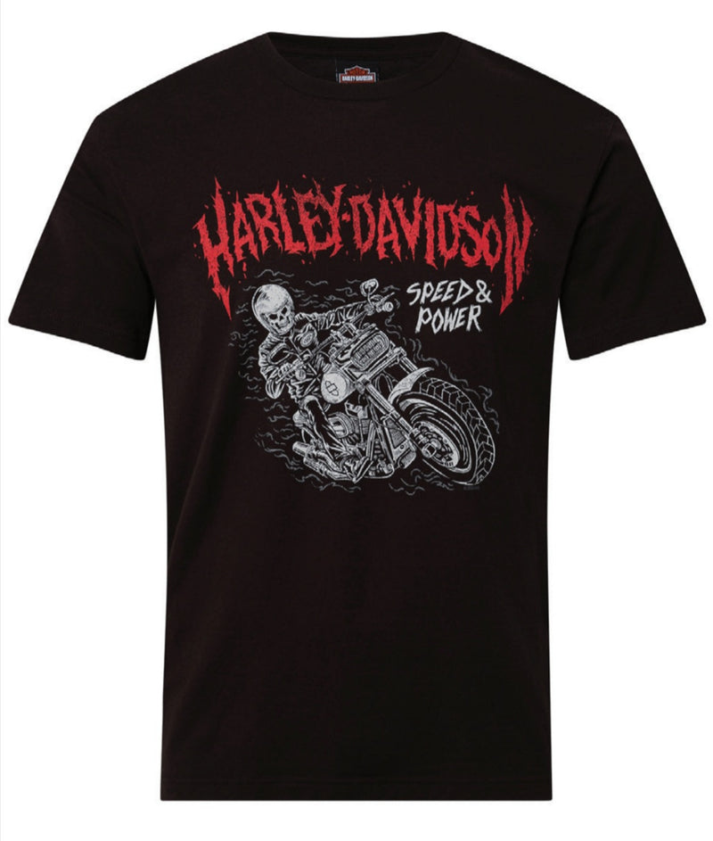 SKELETON, T-SHIRTS RPM Harley-Davidson, Noir, X-Large