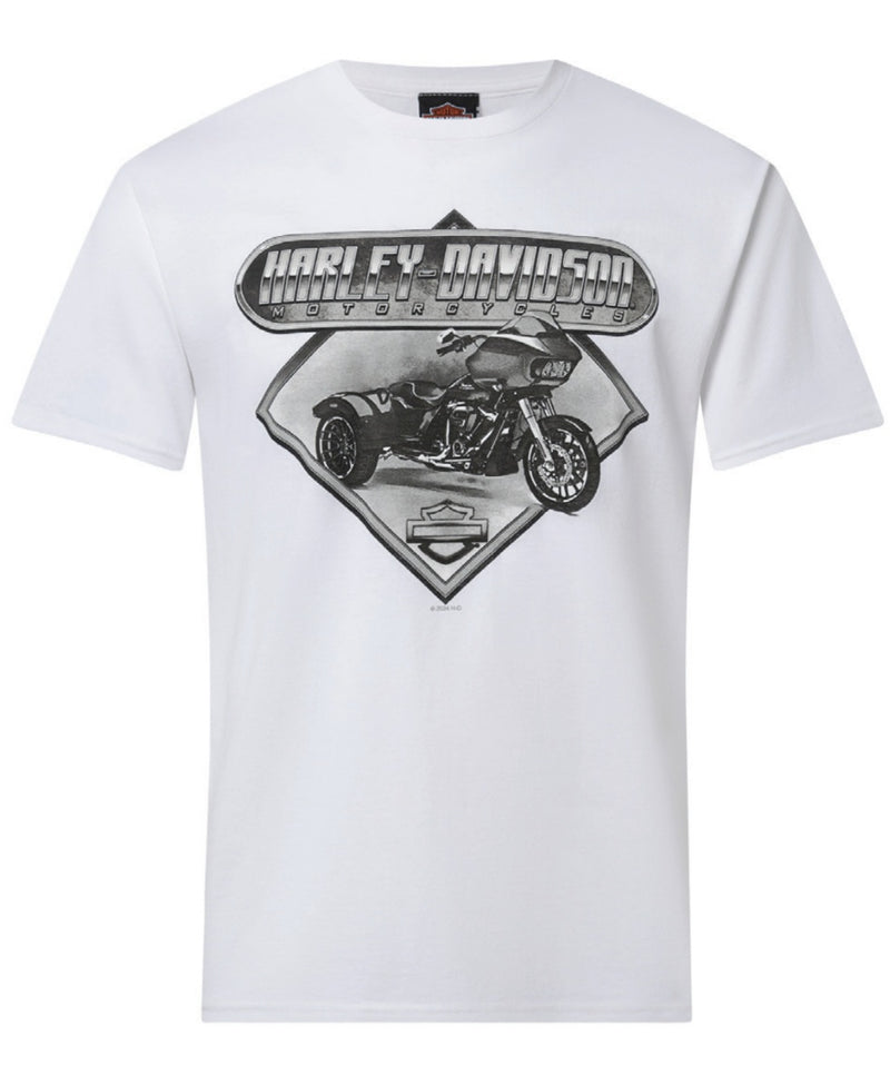 TRIKE, T-Shirt RPM Harley-Davidson, Blanc, Large