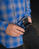 Chemise DIXXON x S&S Cycles, Bleu et Gris