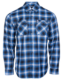 Chemise DIXXON, West Coast Customs Flannel, Noir et Bleau