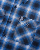 Chemise DIXXON, West Coast Customs Flannel, Noir et Bleau