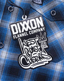 Chemise DIXXON, West Coast Customs Flannel, Noir et Bleau