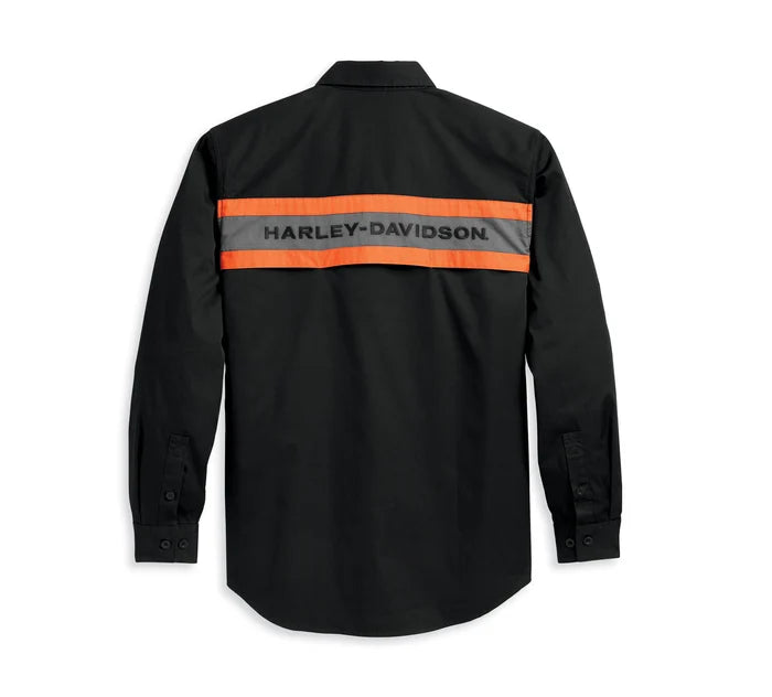 Chemise Harley Performance pour hommes - Colorblock - Black Beauty