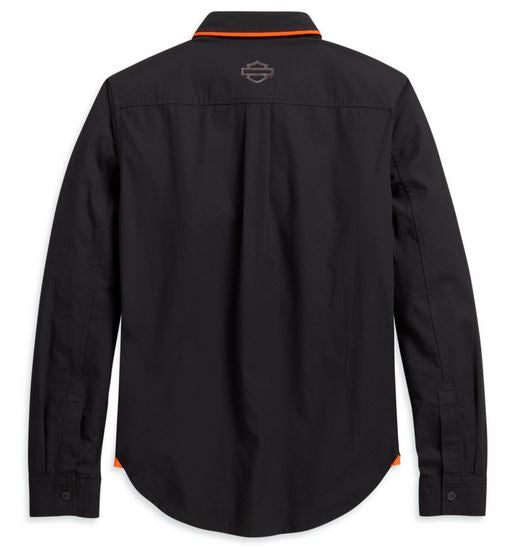Chemise pour Hommes à Manches Longues Hidden Button Slim Fit Harley-Davidson®