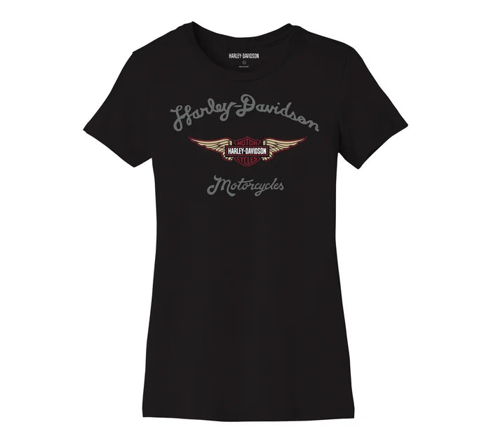 T-shirt Forever Silver Wing pour femme - Black Beauty