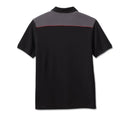 Polo Bar & Shield pour homme - Colorblock - Black Beauty
