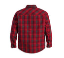 VESTE CHEMISE D'EQUITATION OPERATIVE POUR HOMME CARREAUX ROUGES