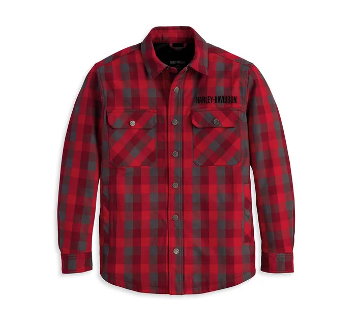 VESTE CHEMISE D'EQUITATION OPERATIVE POUR HOMME CARREAUX ROUGES