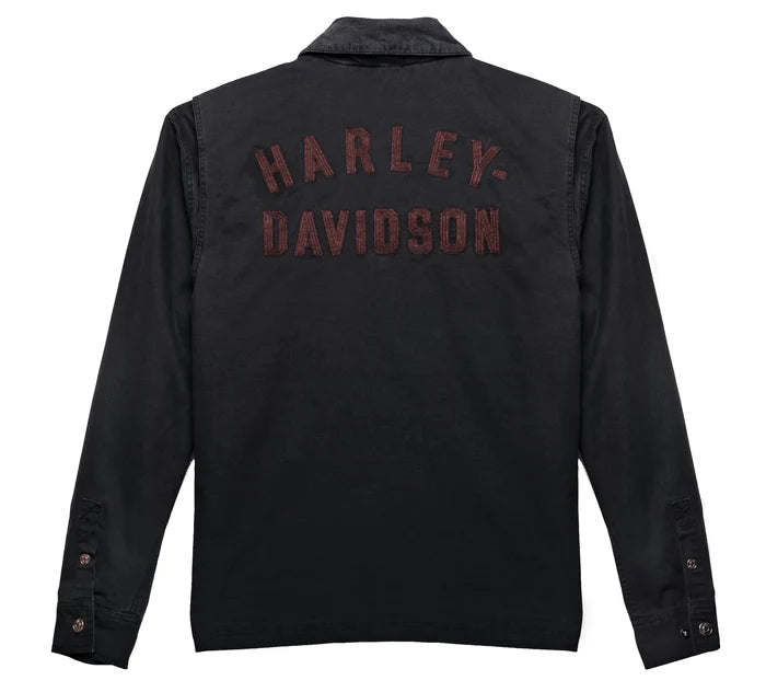 Veste en toile Forever Harley pour hommes - Black Beauty