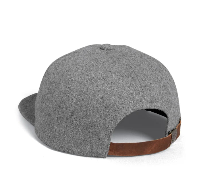 Strapback non structuré de base pour hommes - Gris chiné moyen