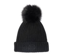 Bonnet à pompon Fireside pour femmes - Black Beauty