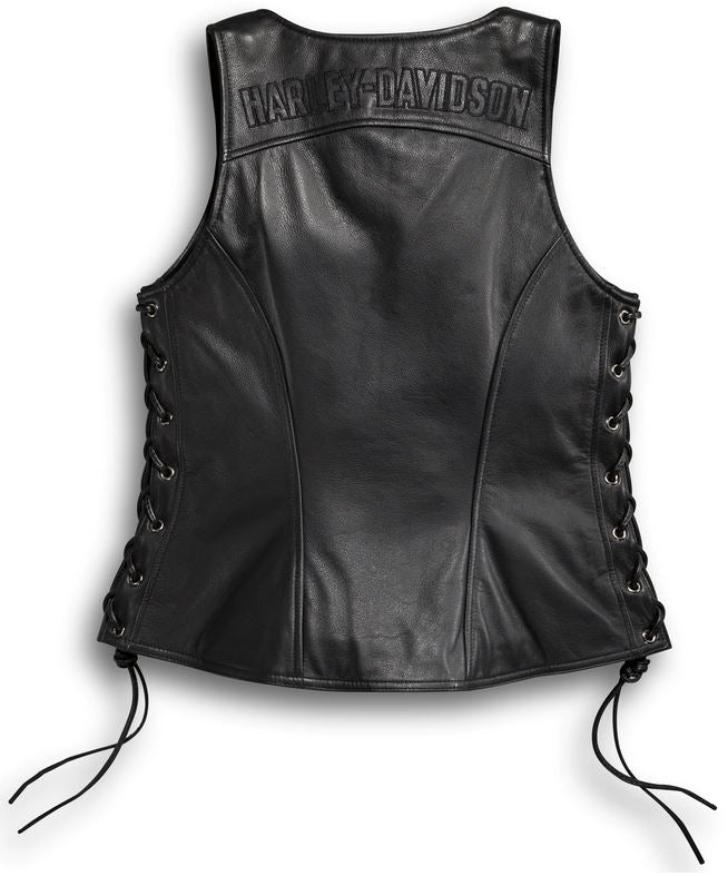 Veste pour Femmes en Cuir Sans Manches Avenue Harley-Davidson®