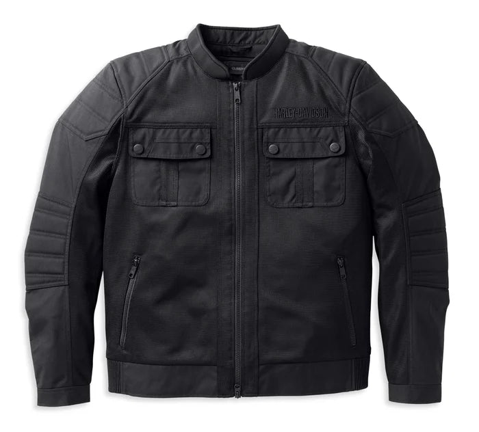 Veste en maille Zephyr pour hommes avec doublure zippée - Noir