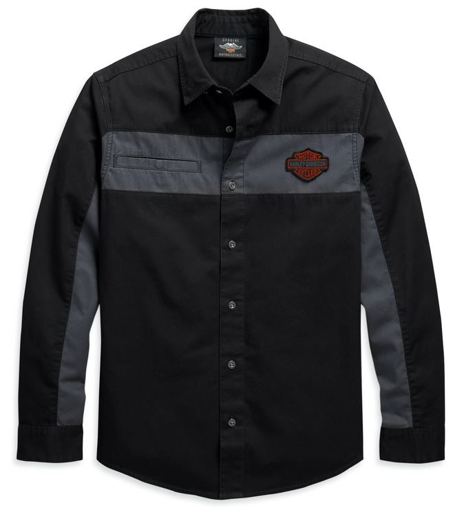 Chemise pour Hommes à Manches Longues Men's Copperblock Woven Harley-Davidson®