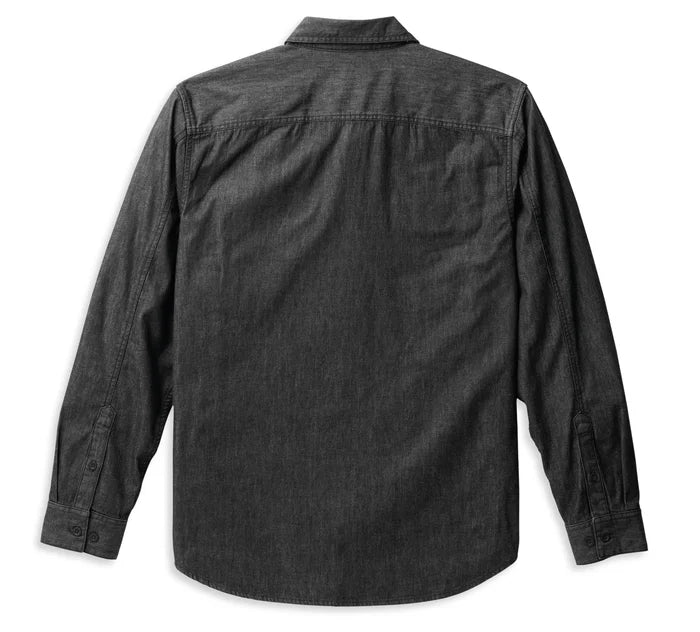 Chemise Bar & Shield en denim pour hommes - Black Beauty 2