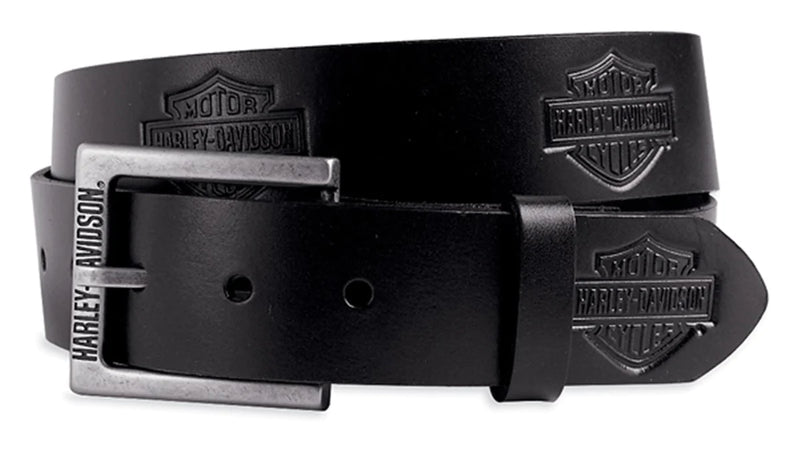 ceinture logo bar & shield gravé