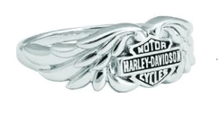 Bagues pour Femmes Classic Double Wing Bar and Shield Harley-Davidson