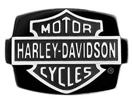 Bagues pour Hommes Bar and Shield Black Steel Stone Signature Ring Harley-Davidson