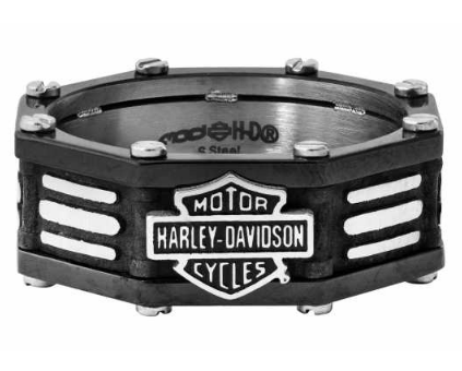 Bagues pour Hommes Black Edge Band Harley-Davidson